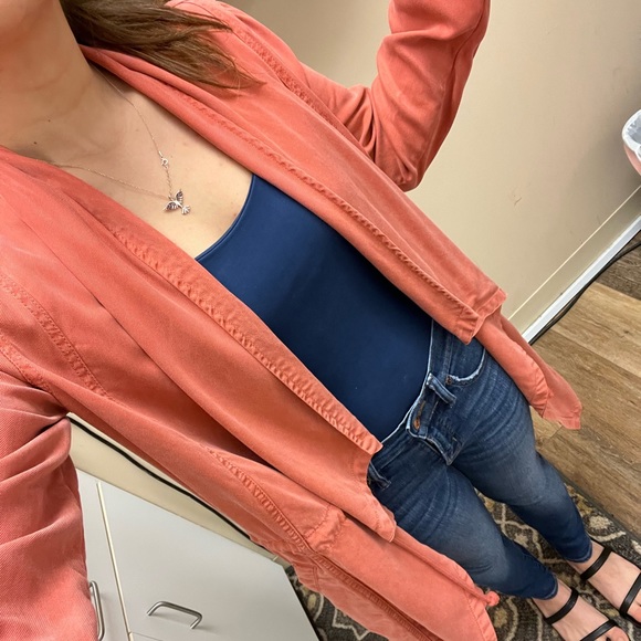 Max Jeans Spiced Coral Duster Jacket - Picture 10 of 13